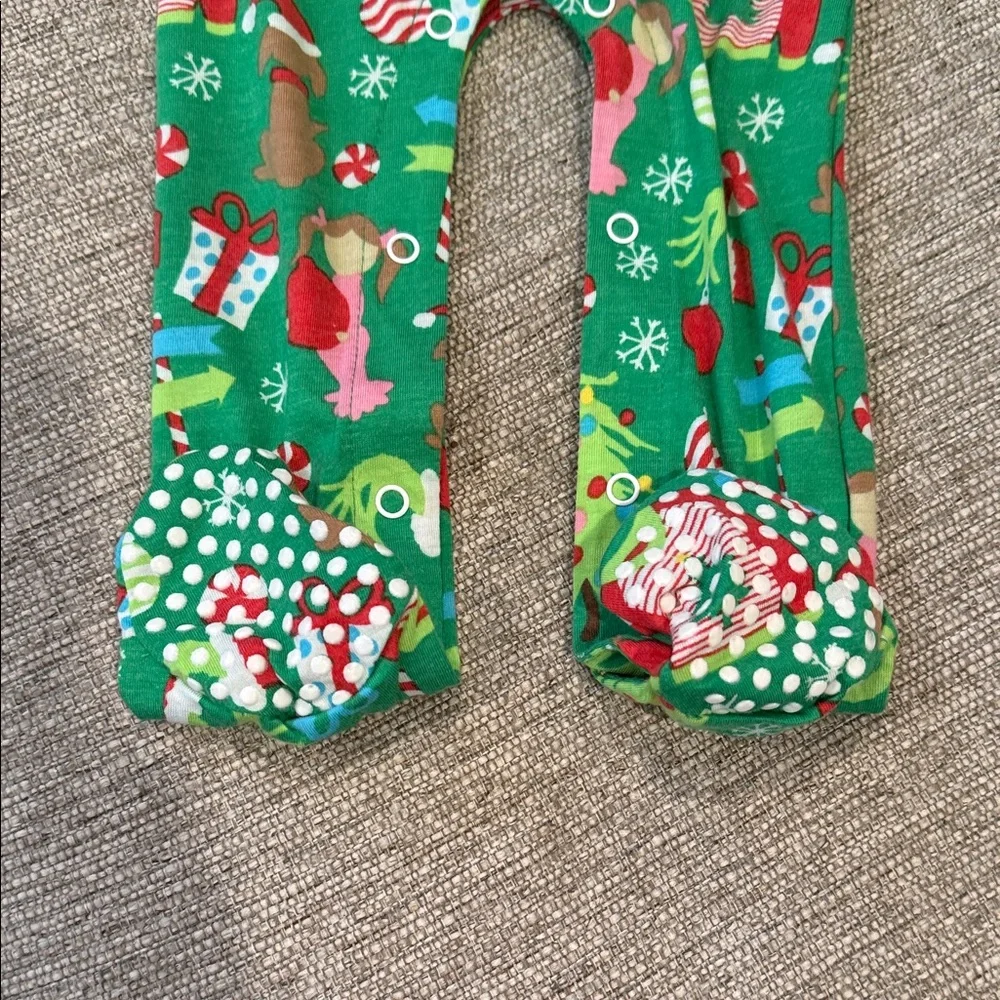 Jane Marie Festive Green Kids Footie